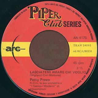 Patty Pravo Tripoli 1969 / Lasciatemi Amare 7"