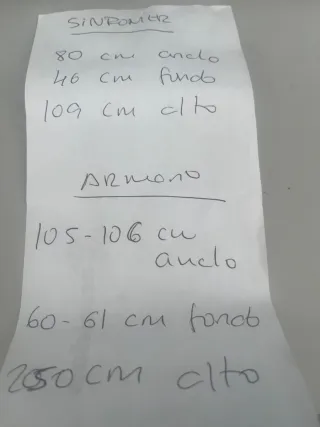 Armario, mesita y sinfonier provenzal