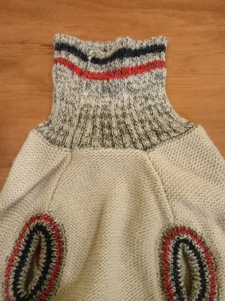 Abrigo punto perro DOG beige