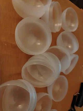 100 Bolas Transparentes 90mm