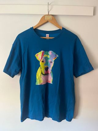 Camiseta Pop Art Perro Multicolor
