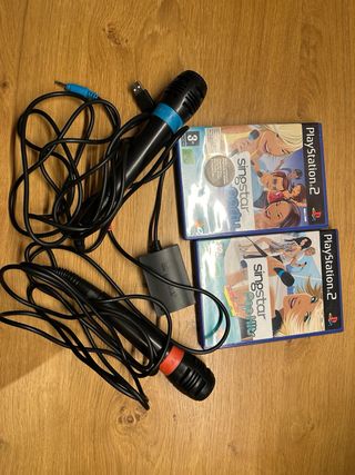 Microfoni karaoke Singstar PS2 + Giochi