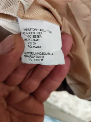 Chaqueta acolchada marrón mujer