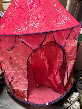 Tienda campaña infantil rosa