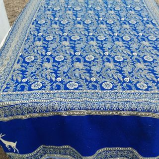 2 Alfombras Algodón Beige y Azul y Rojo y beig