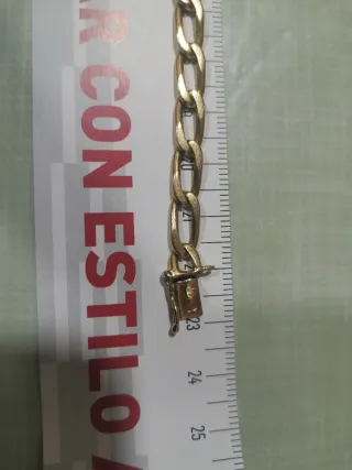 Pulsera Oro 18K Hombre 23cm 20gr Maciza