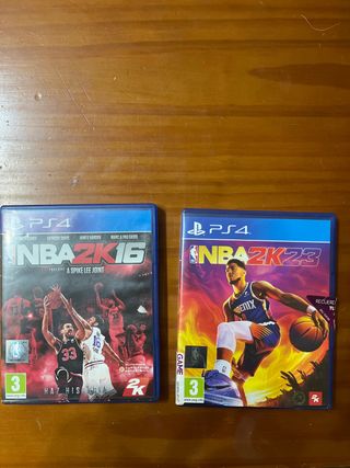Juegos PS4 NBA 2K16 y NBA 2K23