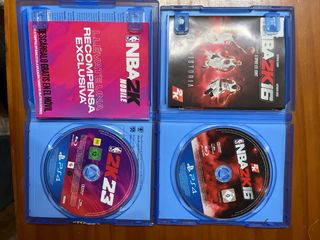 Juegos PS4 NBA 2K16 y NBA 2K23