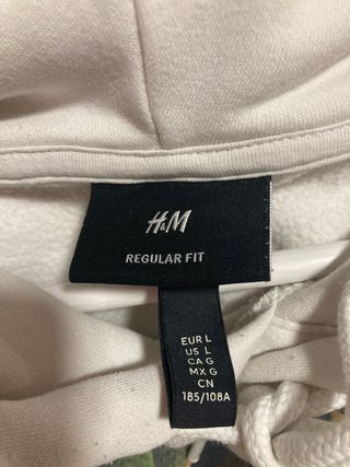 Sudadera H&M Beige Talla L