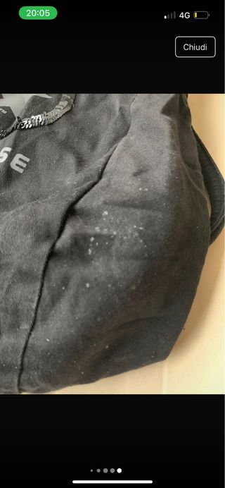 Borsa Converse vintage in denim nera