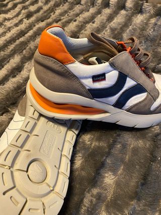 Zapatillas Callaghan Naranja y Blanco