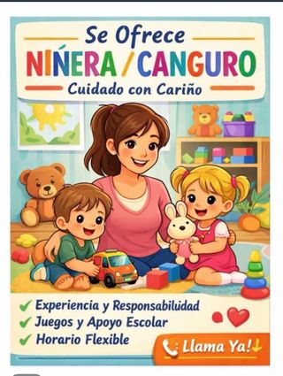 cuidadora de niños, canguro
