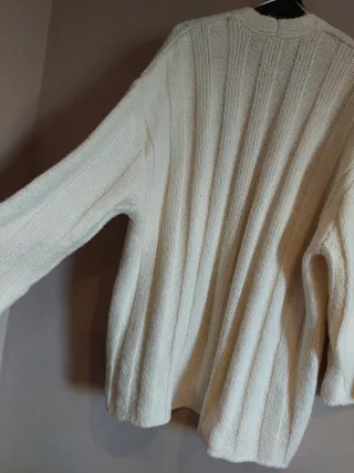 Cárdigan Zara punto beige