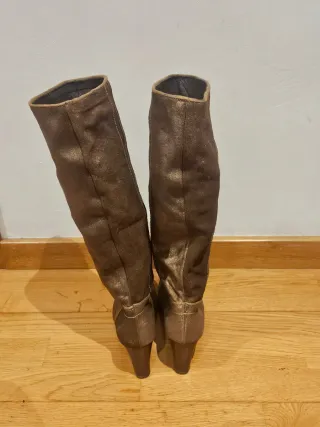 Botas Massimo Dutti T-38 Marrón/Dorado