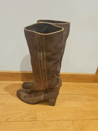 Botas Massimo Dutti T-38 Marrón/Dorado