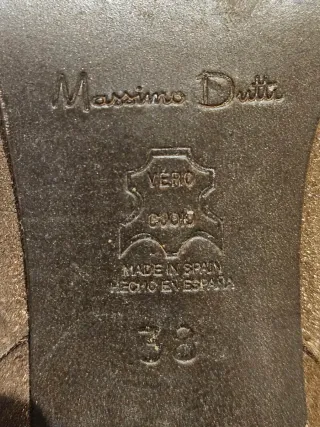 Botas Massimo Dutti T-38 Marrón/Dorado