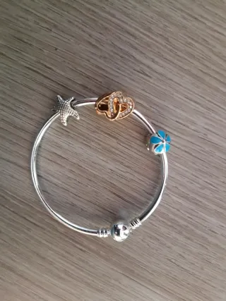 Bracciale artigianale artigianale charm cuore