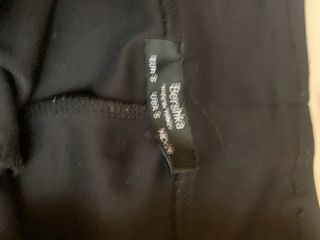 Pantalón campana elástico negro T.S