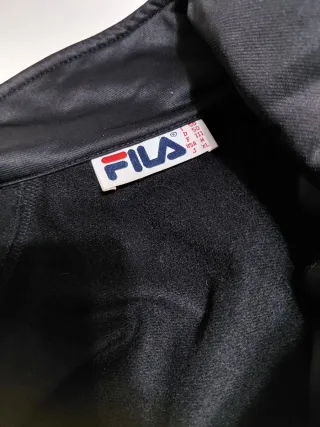 Felpa Fila nera con dettagli gialli