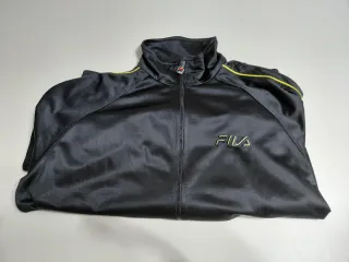 Felpa Fila nera con dettagli gialli