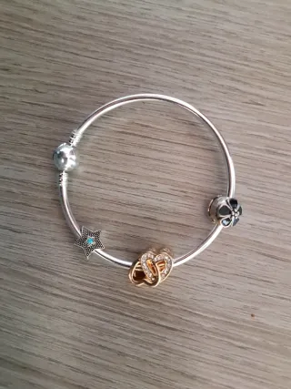 Bracciale artigianale artigianale charm cuore