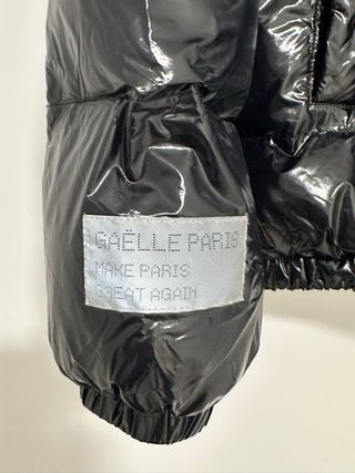 Abrigo Plumas Negro Gaëlle Paris