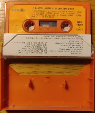 Set 4 Musicassette Musica Italiana