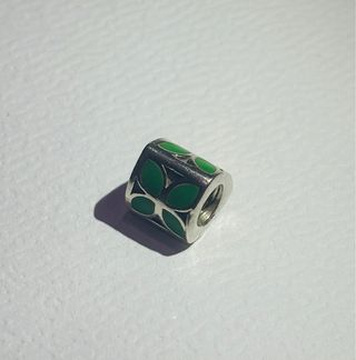 Charm Pandora Hojas Verdes Plata