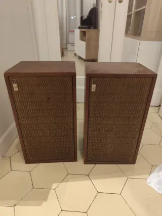 Altavoces Vintage Fisher Marrones