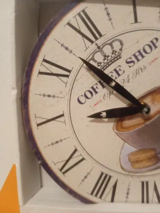 Reloj de Cocina Coffee Shop 28cm