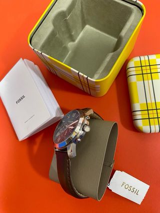 Reloj Fossil Marrón y Plateado