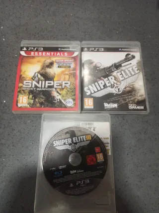 Juegos PS3 Sniper Elite y Ghost Warrior