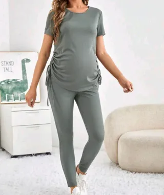 Conjunto premamá 2 piezas verde