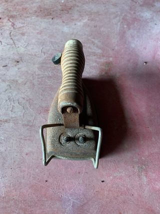 Plancha antigua de hierro