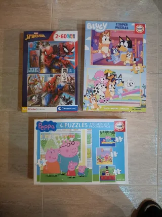 Juegos educativos de letras, 5 puzzles y 1 rompeca