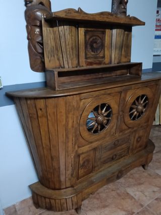 Barra de bar de madera para bodega