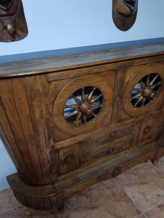 Barra de bar de madera para bodega