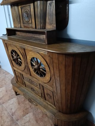 Barra de bar de madera para bodega