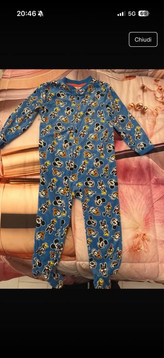 Pigiamino bimbo Mickey Mouse 24-36 mesi
