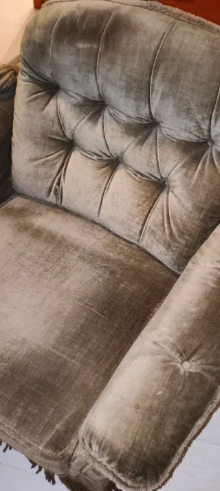 Sillón Orejero Vintage Terciopelo Años 70