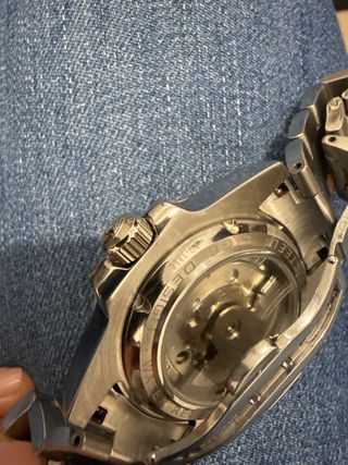 Reloj Lige Verde y Plateado