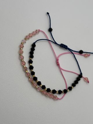 Pulseras Pareja Bañadas en Oro 18k