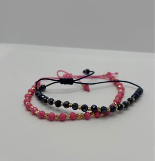 Pulseras Pareja Bañadas en Oro 18k