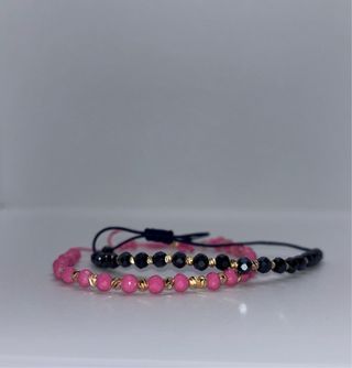 Pulseras Pareja Bañadas en Oro 18k