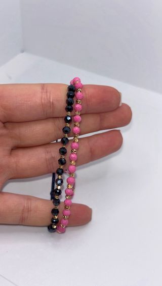 Pulseras Pareja Bañadas en Oro 18k