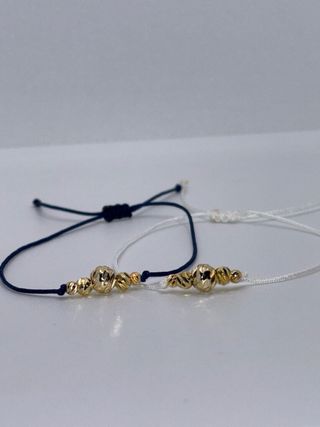 Pulseras Pareja Bañadas Oro 18k