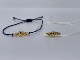 Pulseras Pareja Bañadas Oro 18k