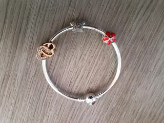Bracciale artigianale artigianale charm cuore
