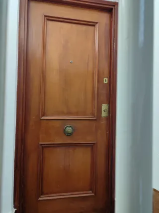 Puerta exterior en madera