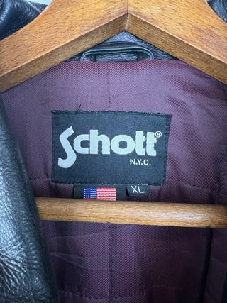Cazadora Cuero Schott Talla XL